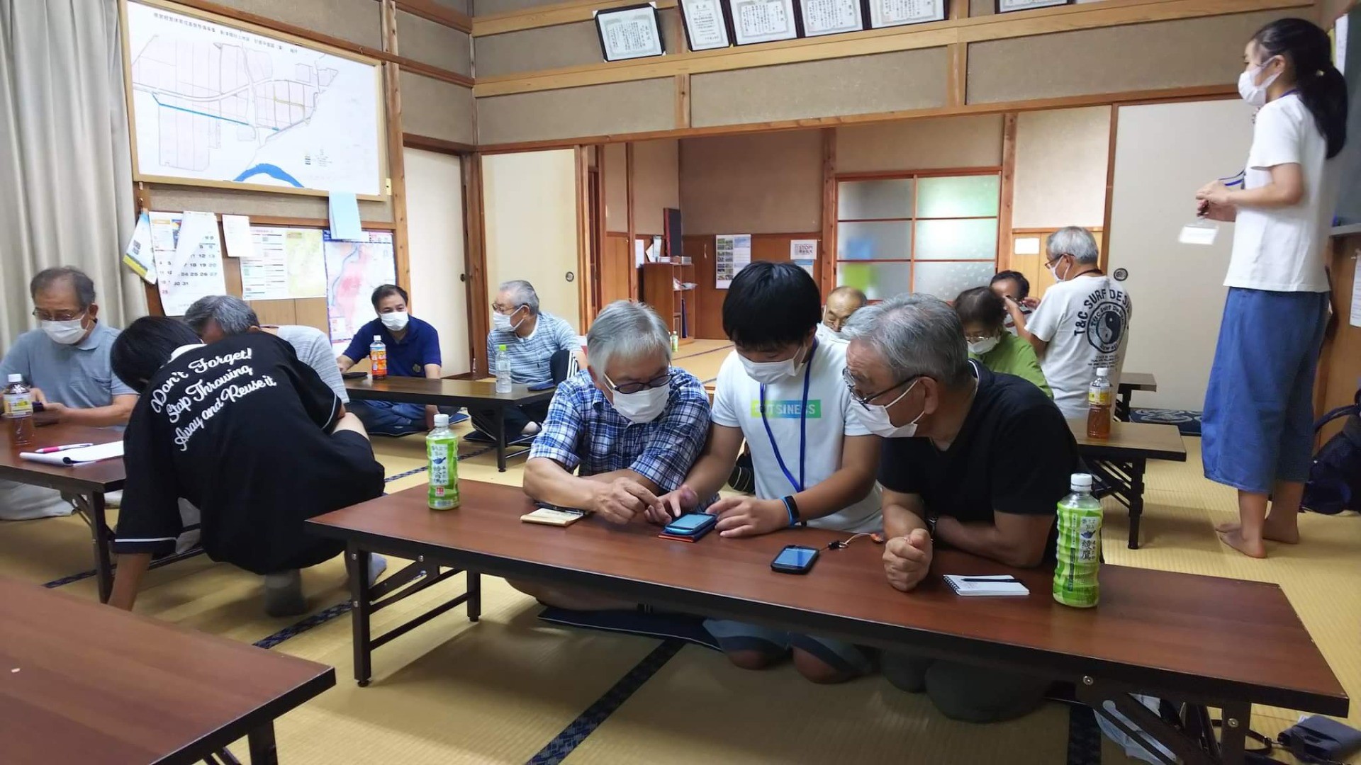 人と人をつなぐまちづくり　スマホ講習会(田上町共同募金委員会）